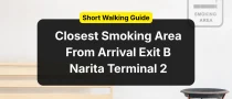 narita closest smorking area from exit B title