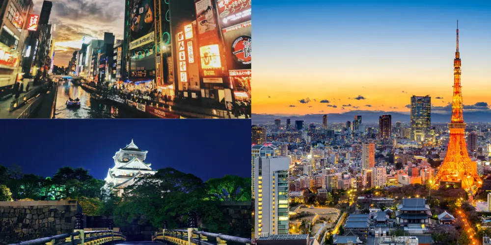 The Tokyo to Osaka route is a popular choice for both travel and business.