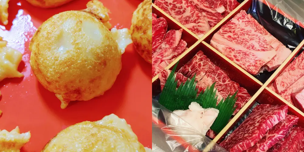 Kobe's street food, Akashiyaki, and the variety of Kobe Beef