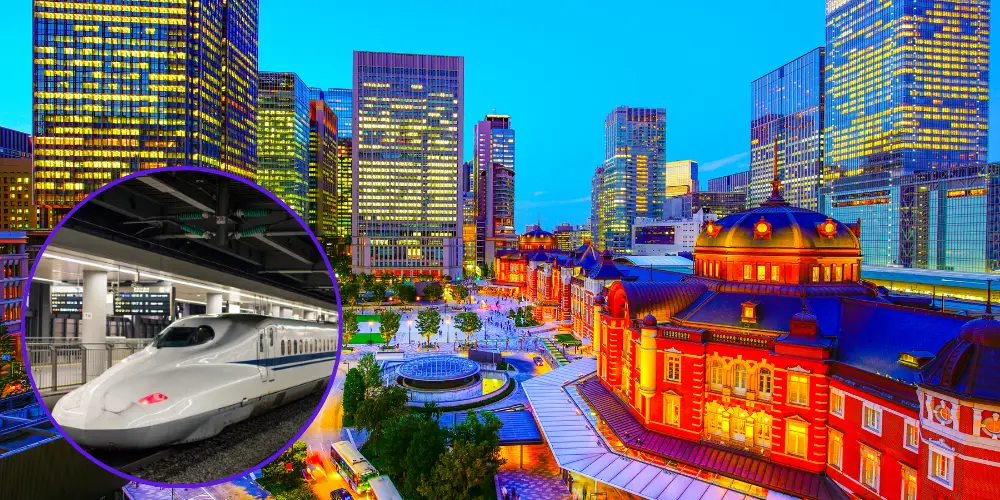 In the heart of Tokyo, the area around Tokyo Station features a variety of establishments, from hotels to restaurants.