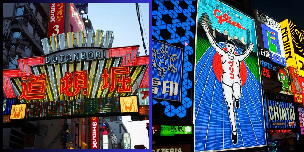 The neon sign of the Running Man is the most iconic symbol in Dotonbori.